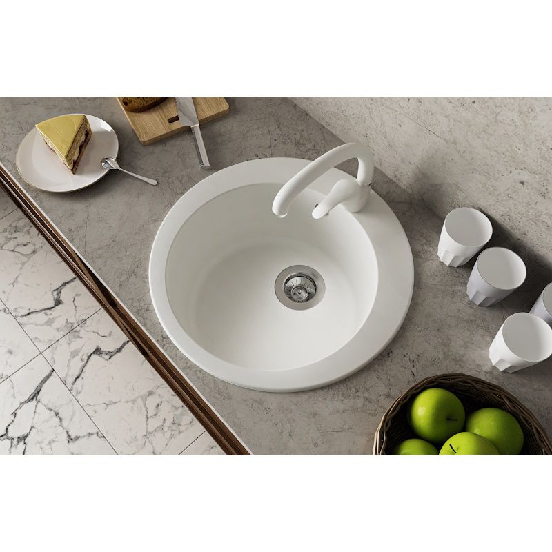 Кухонная мойка Dr. Gans ГАЛА 25.010.B0510.401, белый, артикул 25.010.B0510.401