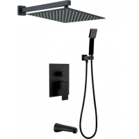 Душевой комплект BERGES VENTAS 3S BLACK, черный матовый