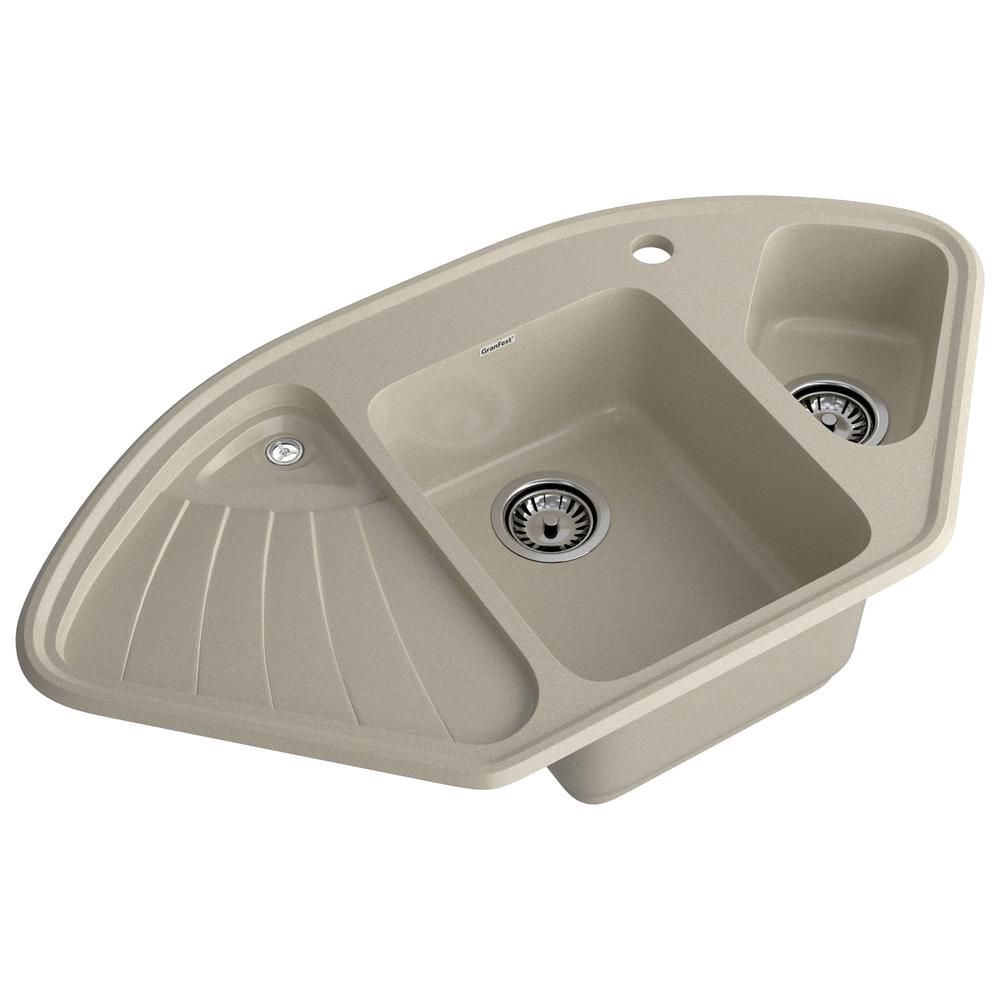 Кухонная мойка GranFest CORNER 1040E, топаз, артикул C-1040E топаз