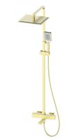 Душевая система с термостатом WONZON & WOGHAND, Брашированное золото (WW-88739901-BG)