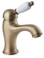 Смеситель для раковины CEZARES elite-1 бронза (ручка белая) Opadiris Смеситель для раковины CEZARES elite-1 бронза (ручка белая) Opadiris