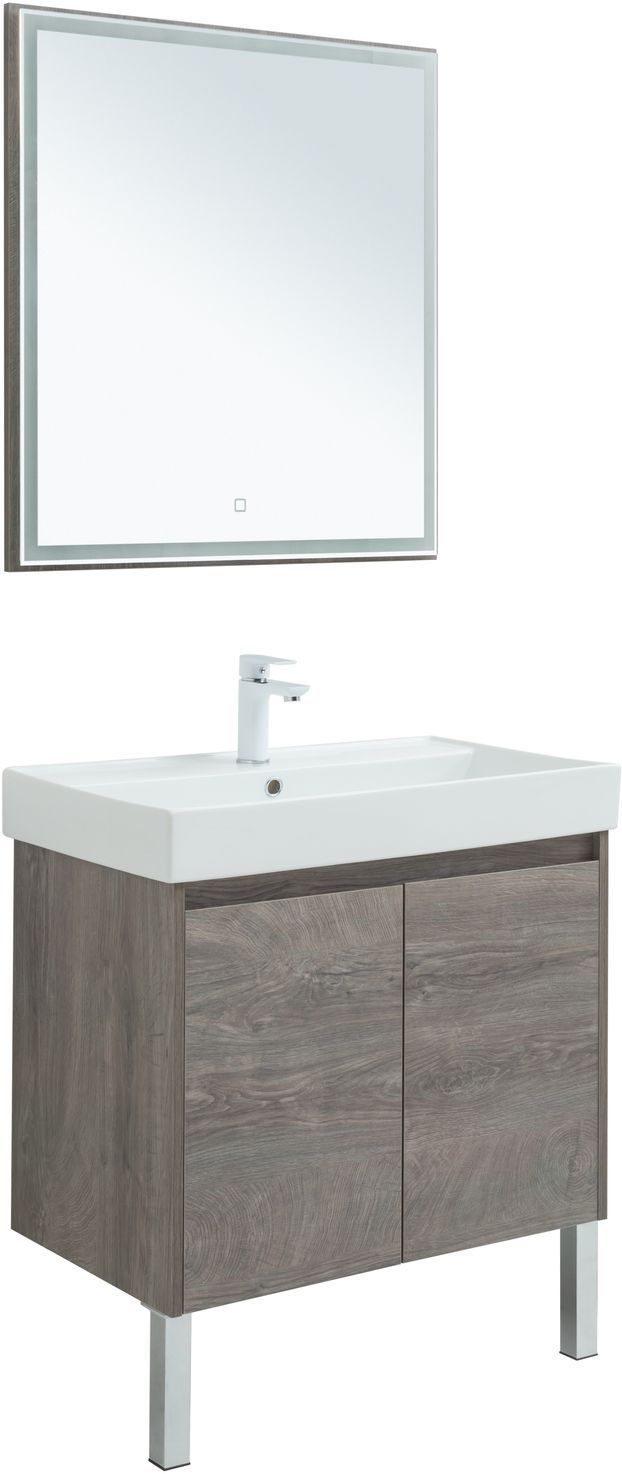 Мебель для ванной Aquanet Nova Lite 75 дуб рошелье (2 дверцы) Мебель для ванной Aquanet Nova Lite 75 дуб рошелье (2 дверцы)