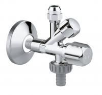 Вентиль угловой комбинированный GROHE 3/8 дюйма, хром (22033000) Вентиль угловой комбинированный GROHE 3/8 дюйма, хром (22033000)
