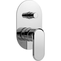 CISAL LineaViva Внешняя часть встраиваемого однорычажного смесителя для ванны/душа, цвет хром