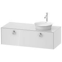 Duravit White Tulip  Тумбочка подвесная, 408x1300x550 мм, 1 ящик с ручкой, цвет: белый высокоглянцевый
