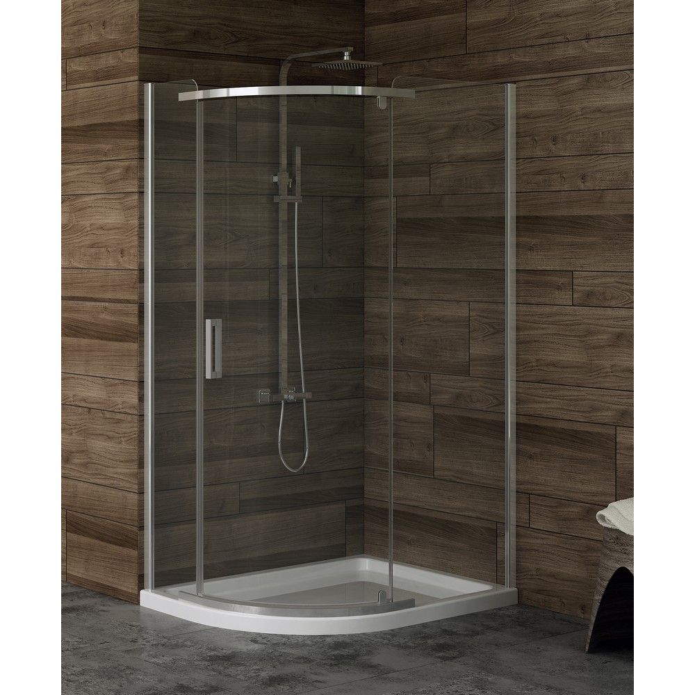 Душевое ограждение NEW TRENDY NEW KOMFORT 100x80x195 K-0439 (хром)