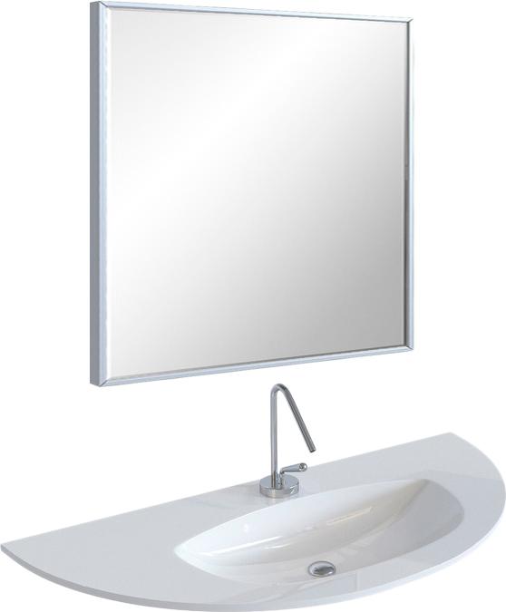 Зеркало De Aqua Сильвер 80 серебро