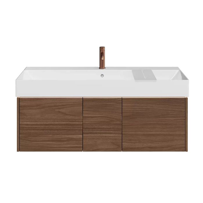 Тумба GRANDE подвесная 120, 3 ящика, структурированный орех, артикул GR.120.3\SNUT