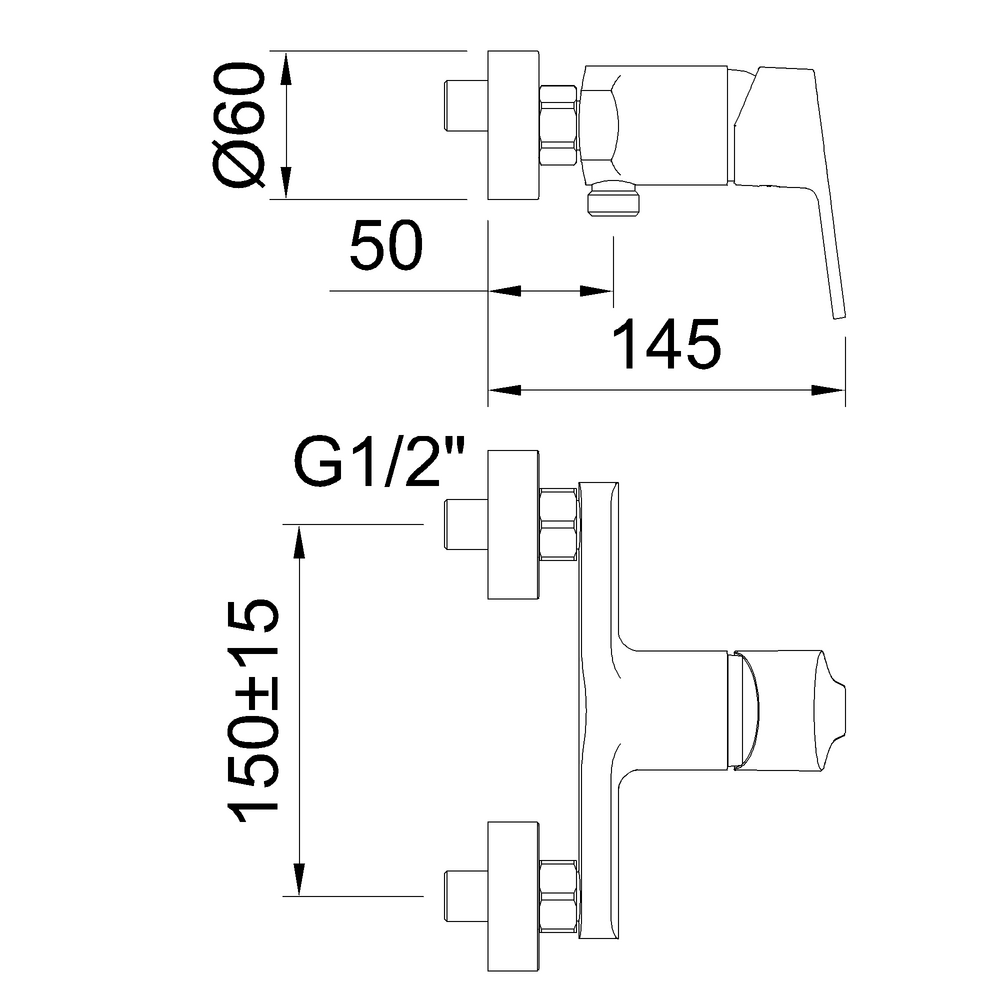 Смеситель GO! 98623 для душа