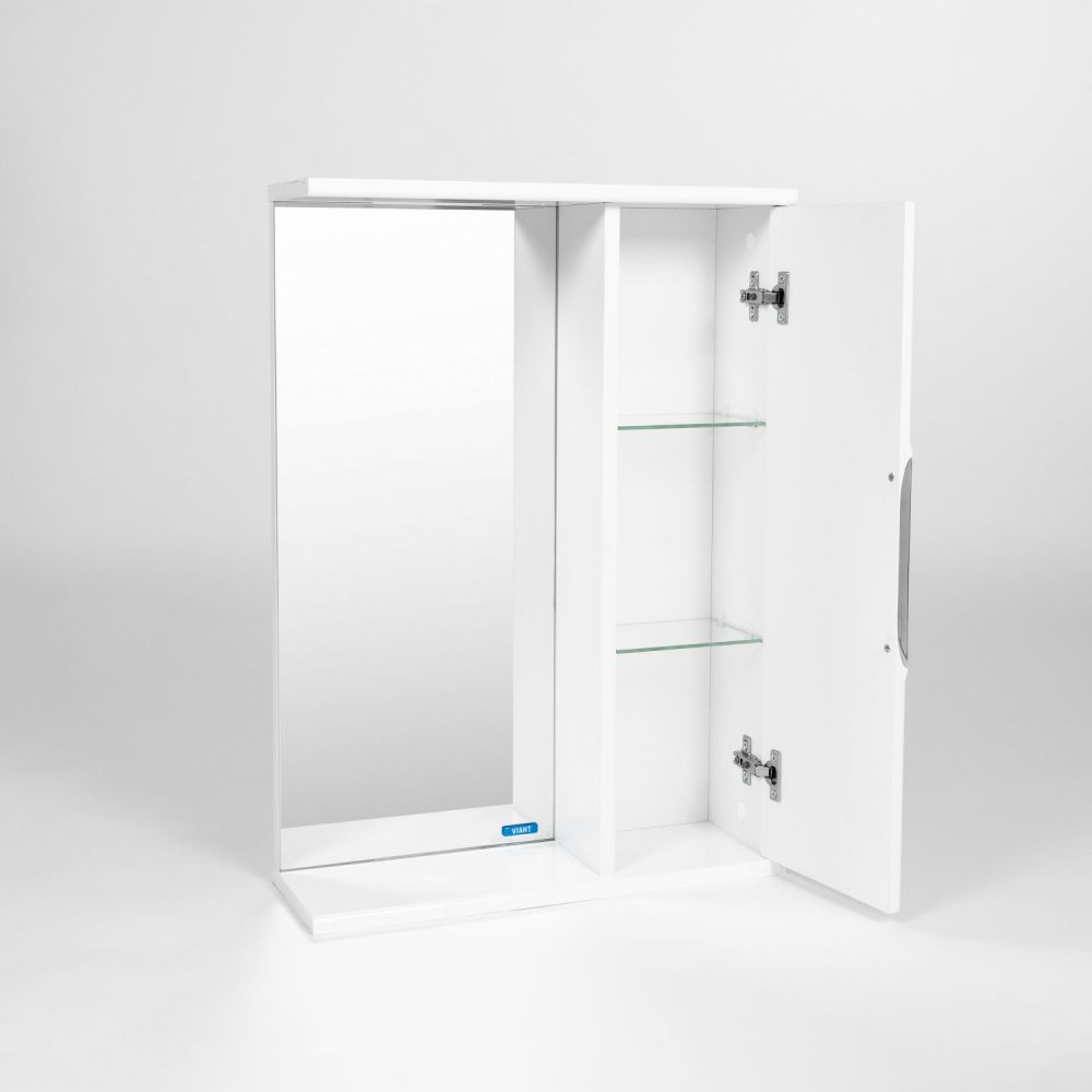 Зеркальный Шкаф VIANT  "Лима" 50 без света 160х500х700 (VLIM50-ZSH), артикул VLIM50-ZSH