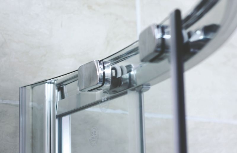 Душевой уголок Cezares Pratico RH-2 100x80 профиль Хром стекло прозрачное