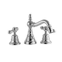 FIMA|Carlo Frattini Epoque Cмеситель для биде, на 3 отверстия, с вращающимся изливом, с донным клапаном, цвет хром