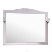 Зеркало ASB-Woodline Салерно 105 Белое патина серебро