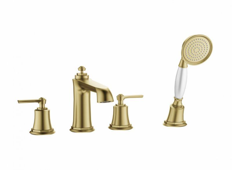 Смеситель на борт ванны с ручным выдвижным душем CEZARES LIBERTY-F-BVD4-01 арт. LIBERTY-BVD4-BR, артикул LIBERTY-BVD4-BR