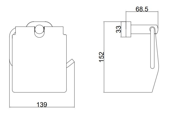 Держатель для туалетной бумаги BELZ B90503, вороненая сталь, артикул B90503