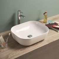 Раковина керамическая накладная AM-78104, цвет белый, 505х405х140