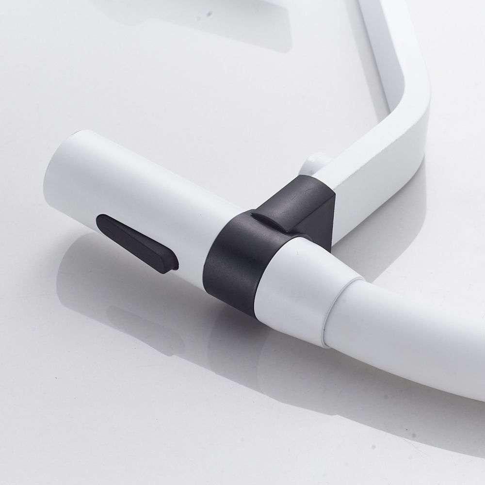 Смеситель для кухни с гибким изливом и подключением фильтра Shevanik S278C, белый