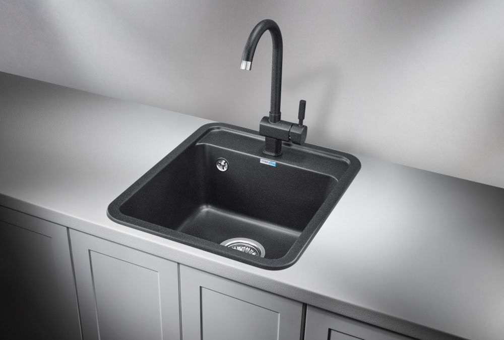 Кухонная мойка GRANULA Standart (4202, ЧЁРНЫЙ), артикул 4202, ЧЁРНЫЙ