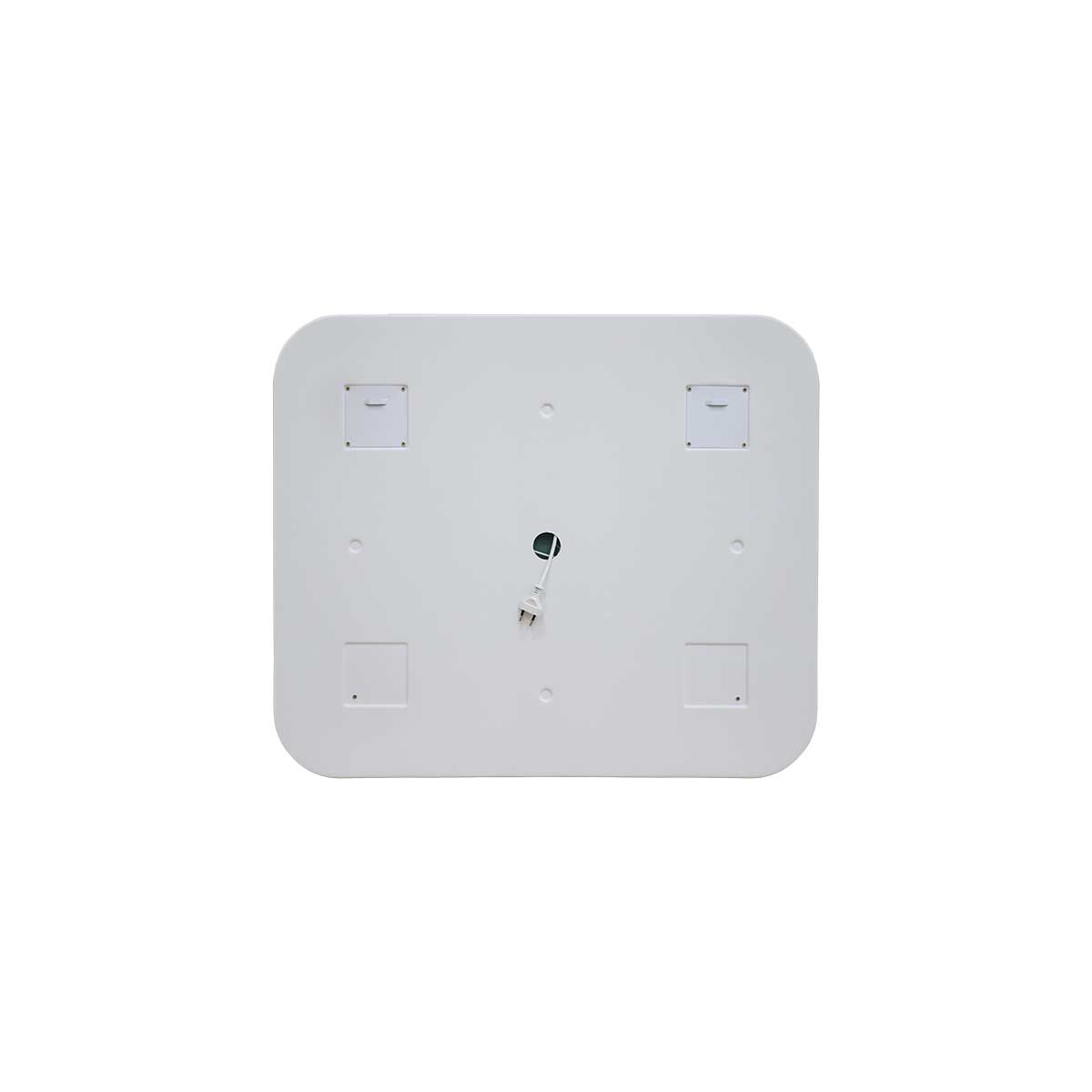 Зеркало LED VLM-2A800-2W  800x680 c сенсорным выключателем и диммером, часы+антизапотевание Зеркало LED VLM-2A800-2W  800x680 c сенсорным выключателем и диммером, часы+антизапотевание