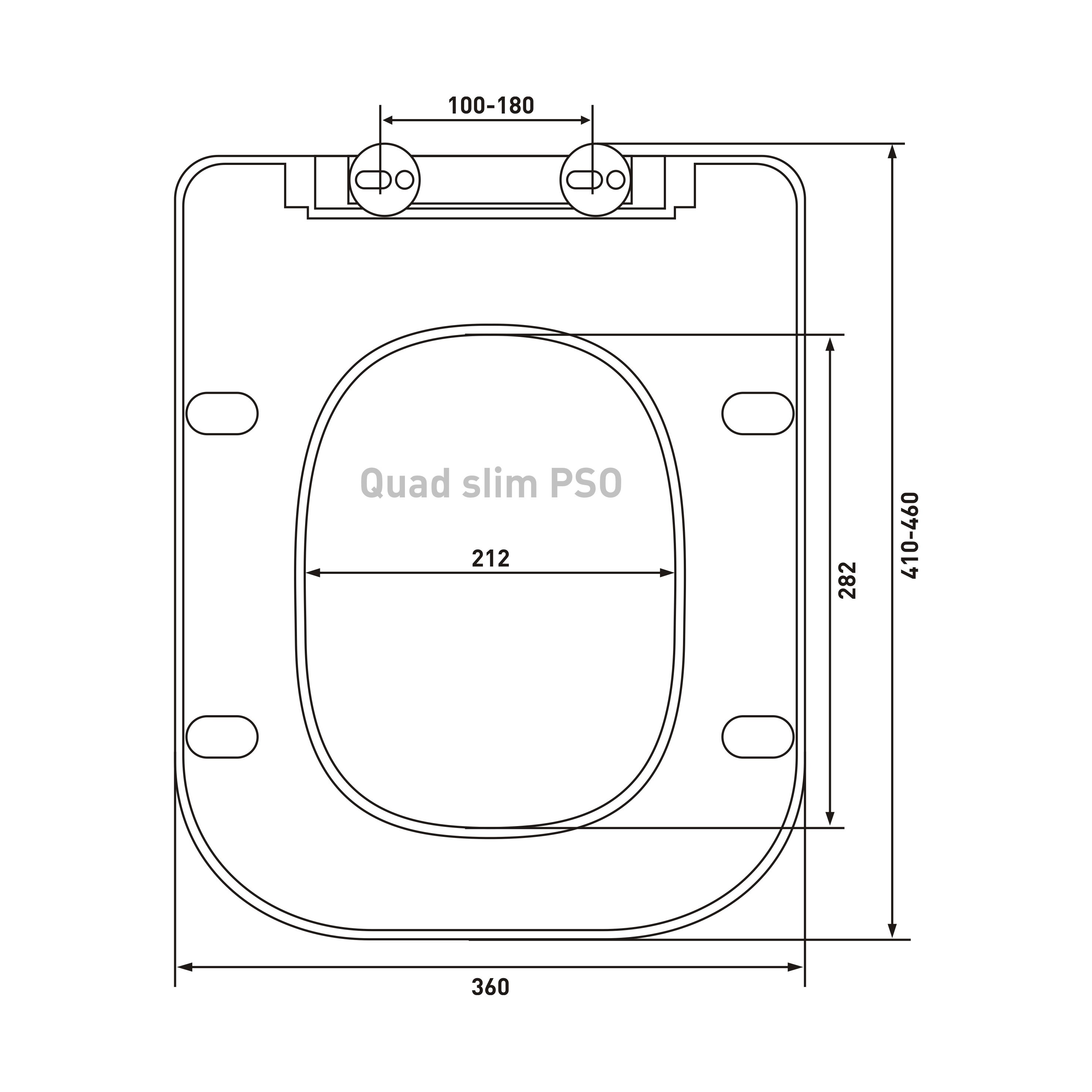 Сиденье BERGES Quad slim PSO Сиденье BERGES Quad slim PSO