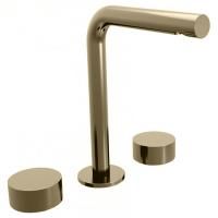 Fantini AF/21 Смеситель для раковины, 3 отв., без донного клапана, излив 155мм, цвет: Matt British Gold PVD