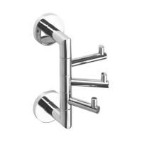 Крючок X-ROUND, поворотный, тройной, хром, Sapho