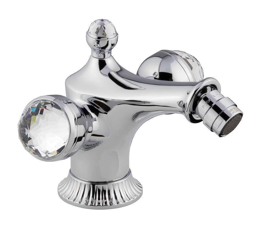 Emmevi The One Atena, смеситель для биде. Прозрачные кристаллы Swarovski, цвет хром