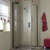 KERMI Filia XP 1WL Душевая дверь 1200х2000, черный soft, прозрачное стекло