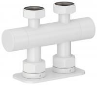 Вентиль 2х3/4" прямой скрытый-скрытый EU50 (Белый (RAL-9003))