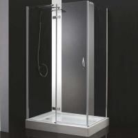 Душевой уголок Cezares BERGAMO-W-AH-2-120/90-P-Cr-R профиль Хром стекло рифленое