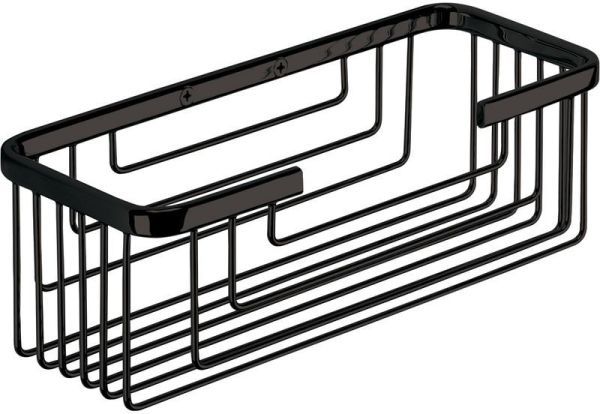 Gedy, решётка прямоугольная 1-уровневая (25,2х10,2хh8,6), цвет черный матовый