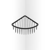 Decor Walther DW 229 Полочка для душа, угловая, подвесная, цвет: черный матовый