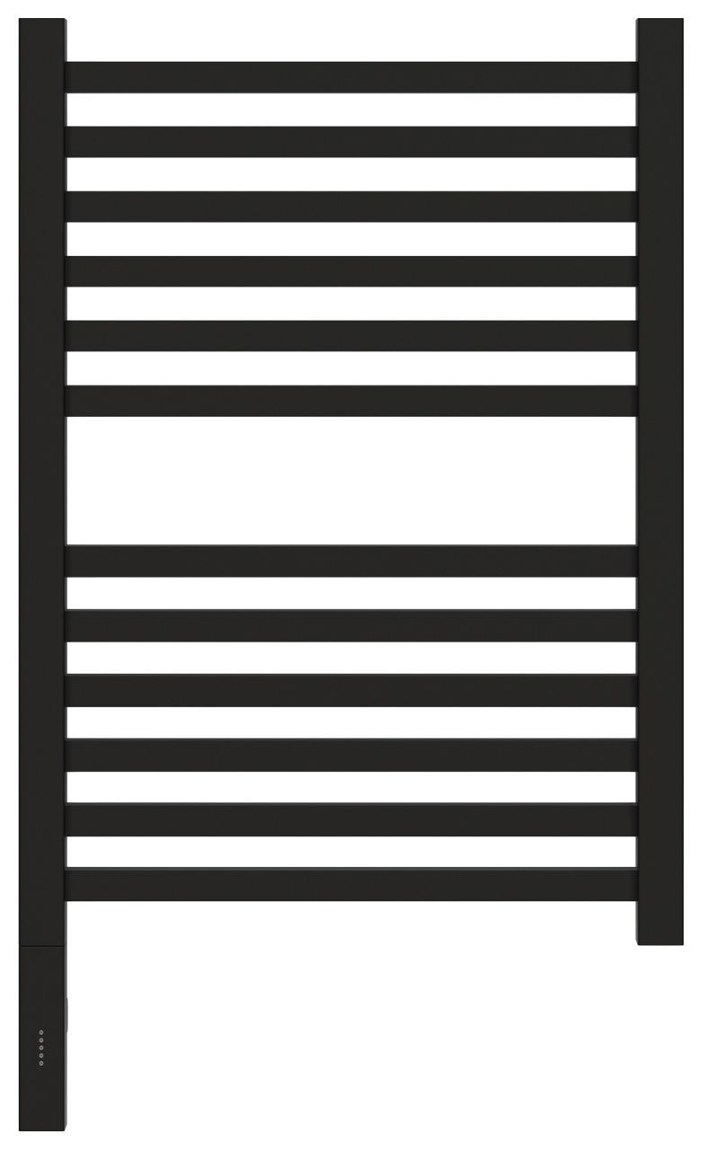 Полотенцесушитель электрический "МОДУС 3.0" 600х400 / МЭМ левый (Матовый чёрный)