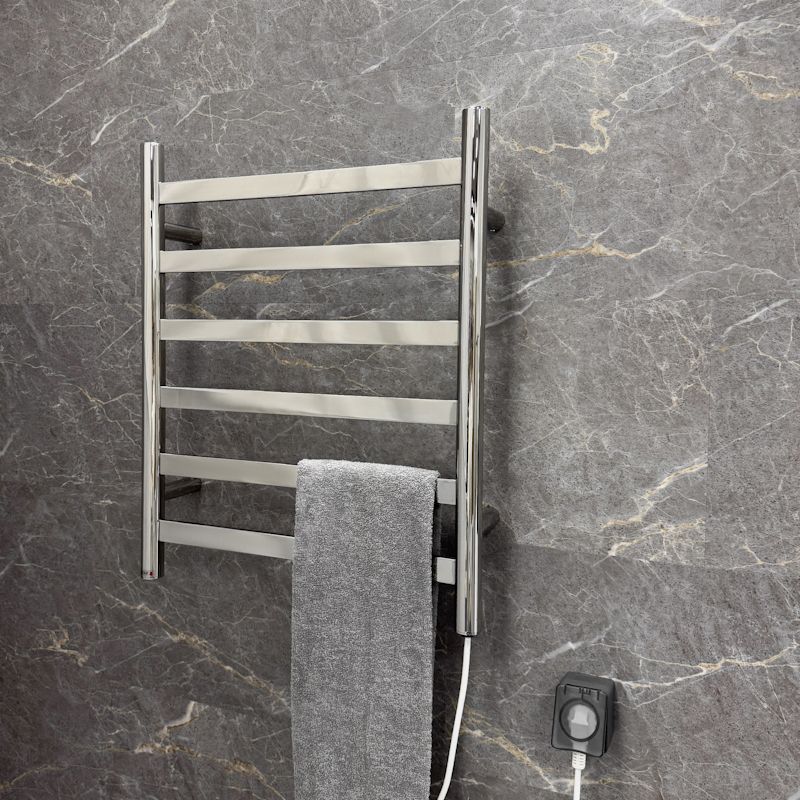 Полотенцесушитель электрический Fixsen TECHNO 600х500 FX-7300, хром, артикул FX-7300