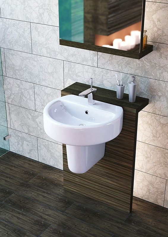 Раковина Sanita Luxe Best 55 BSTSLWB01 Белая Раковина Sanita Luxe Best 55 BSTSLWB01 Белая
