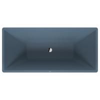 Duravit Vitrium Ванна прямоугольная  отдельностоящая 1600x750мм с ножками, с2 наклонами для спины, цвет синий матовый