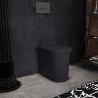 Kerasan The New Yorker Унитаз напольный приставной 600*365мм (без крепежа 762901), цвет: черный матовый