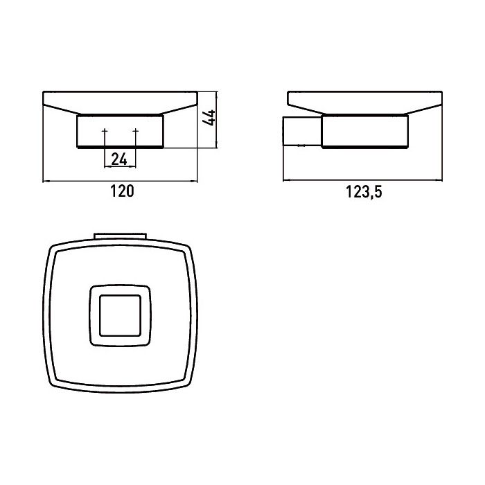 Emco Loft подвесная мыльница хрустальное стекло сатинированное, цвет emco-steel