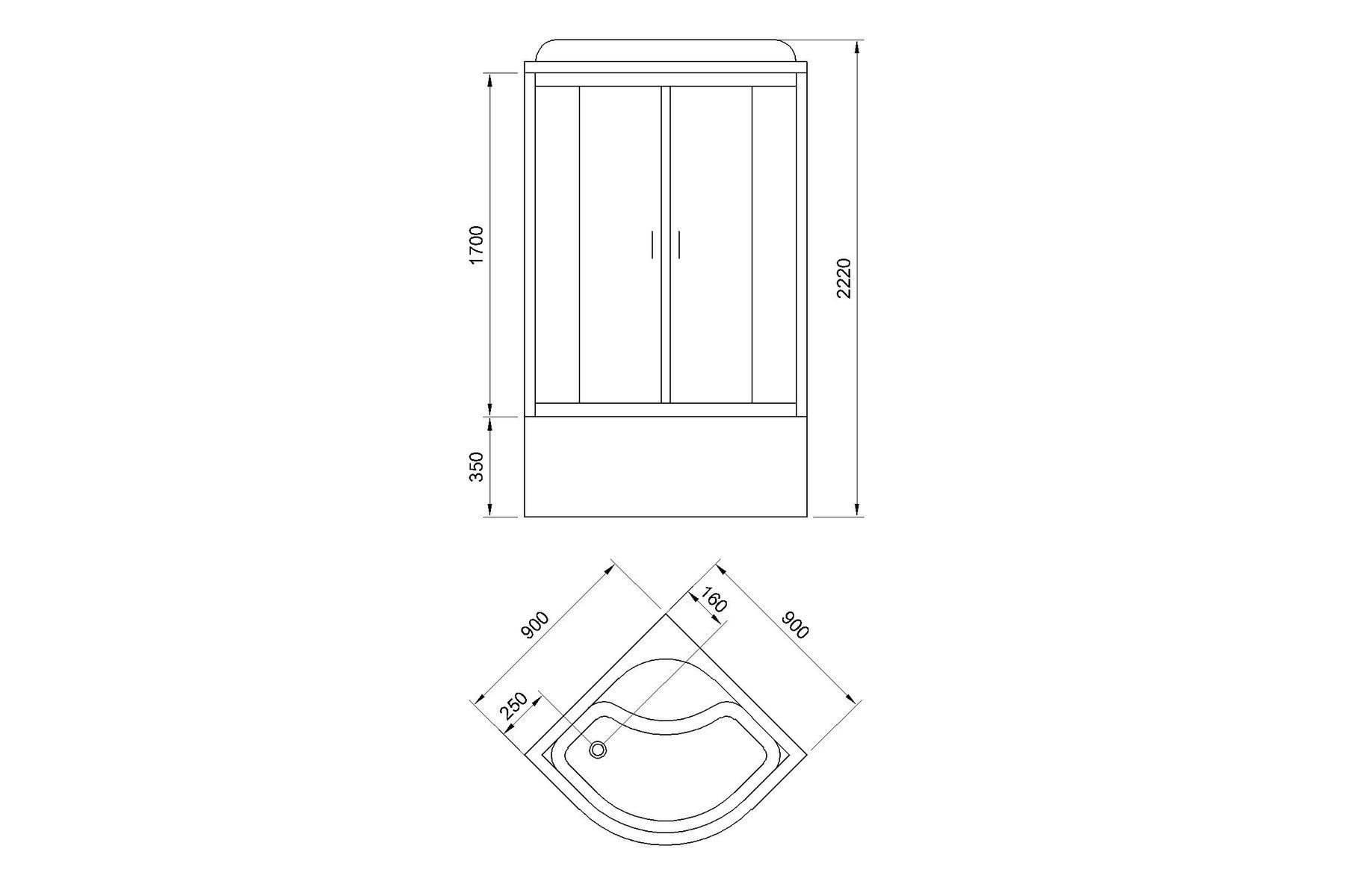 Душевая кабина Royal Bath RB 90CK5-BT-CH (черное/прозрачное) Душевая кабина Royal Bath RB 90CK5-BT-CH (черное/прозрачное)