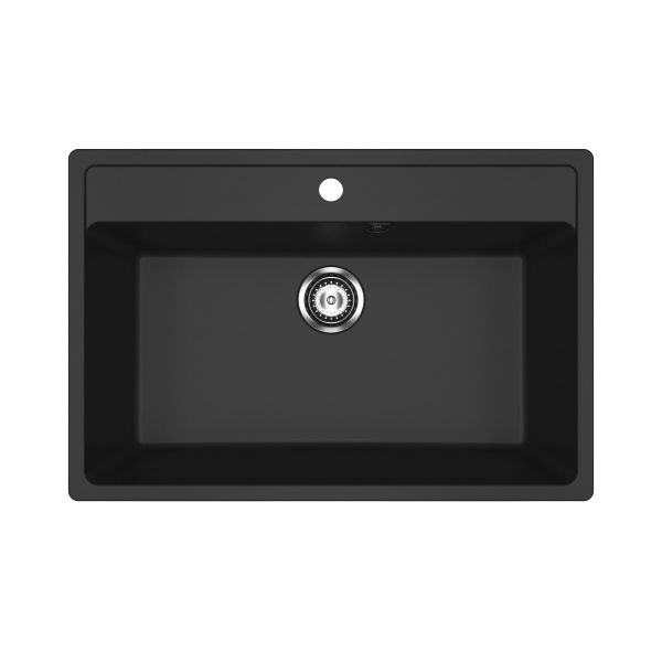 Кухонная мойка Ulgran U-600-344, ультра-черный