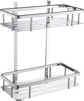 Полка для ванной 2-х ярусная WONZON & WOGHAND, Хром (WW-4141)