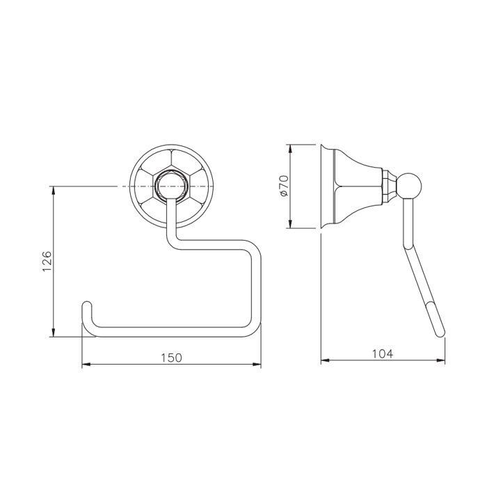 Nicolazzi Teide Держатель для туалетной бумаги, цвет: хром