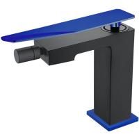 Смеситель для биде Boheme Q 146-BUV.2 Черный Синий