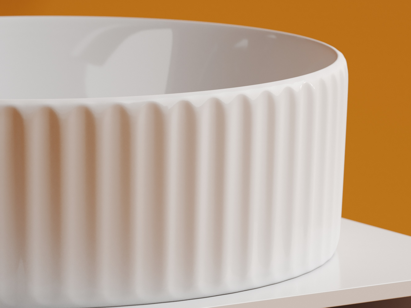 Умывальник чаша накладная круглая Элемент (Element) 360x360x115мм, артикул CN6057