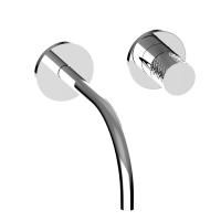 Bongio Capsule Смеситель настенный на 2 отв , излив 229 мм, ., цвет хром/ручка GG(с внутр частью 097610000)