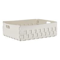 ADJ Корзинка Bottega, 60x50xH20 см., цвет: белый/панна котта