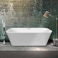 Ванна акриловая Vincea VBT-401-1700, 1700*800*580 цвет белый, слив-перелив в комплекте, хром