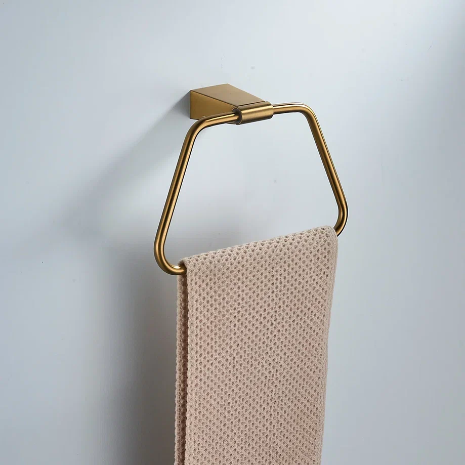 Кольцо для полотенец Shevanik SG5706G, золотой сатин