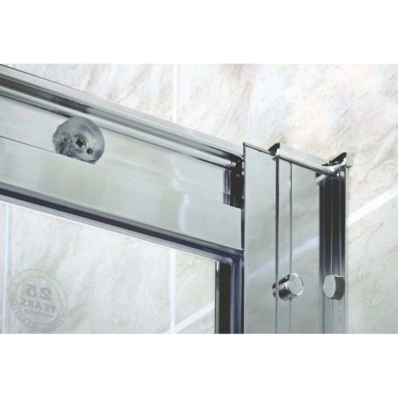 Душевой уголок Cezares Pratico R-1 90x90 профиль Хром стекло прозрачное