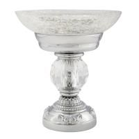 CRISTALIA Mыльница настольная, стекло/хром/SWAROVSKI